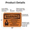 Signmission Carbon Dioxide Gas Discharge With Symbol OSHA Warning Sign, Plastic, 10in W x 7in L, 2PK OS-2PACK-WS-P-710-L-11997 - alternate 4